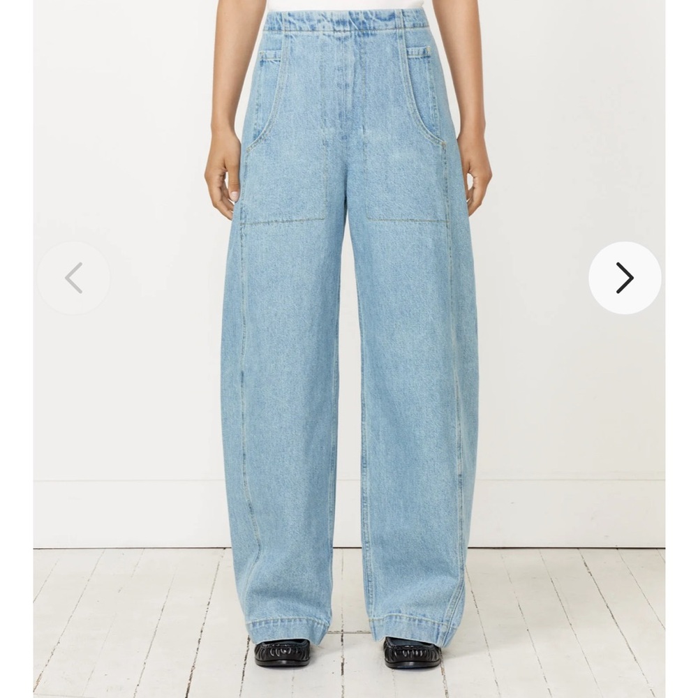 Rachel Comey Light Blue Wide Leg Jeans - Picture 2 of 7